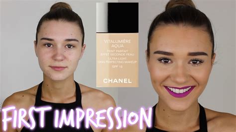 chanel vitalumiere aqua foundation youtube|chanel vitalumiere foundation boots.